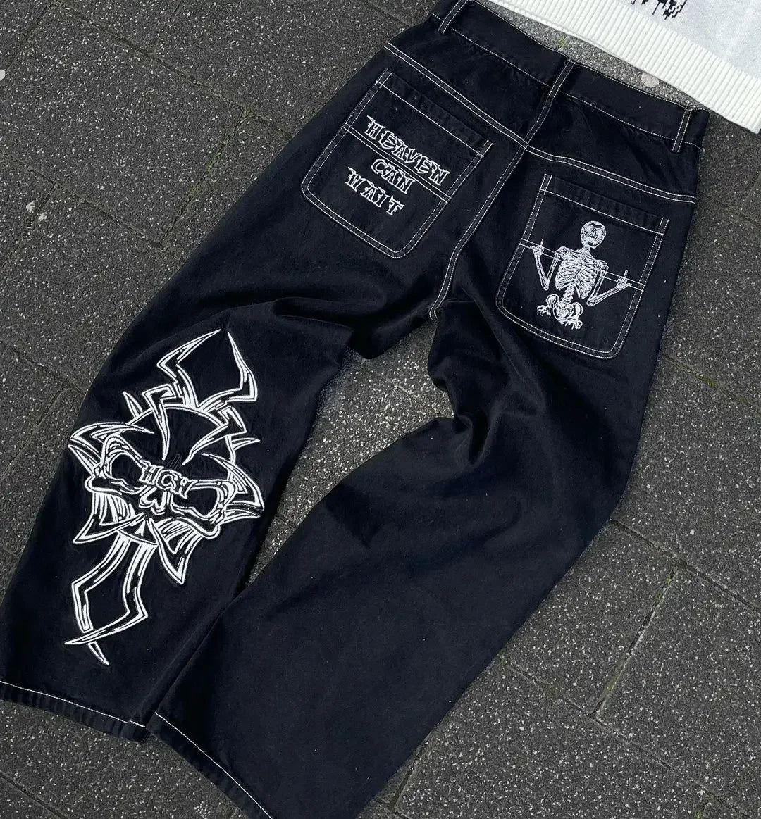 Y2K Baggy Harajuku Hosen Für Frauen