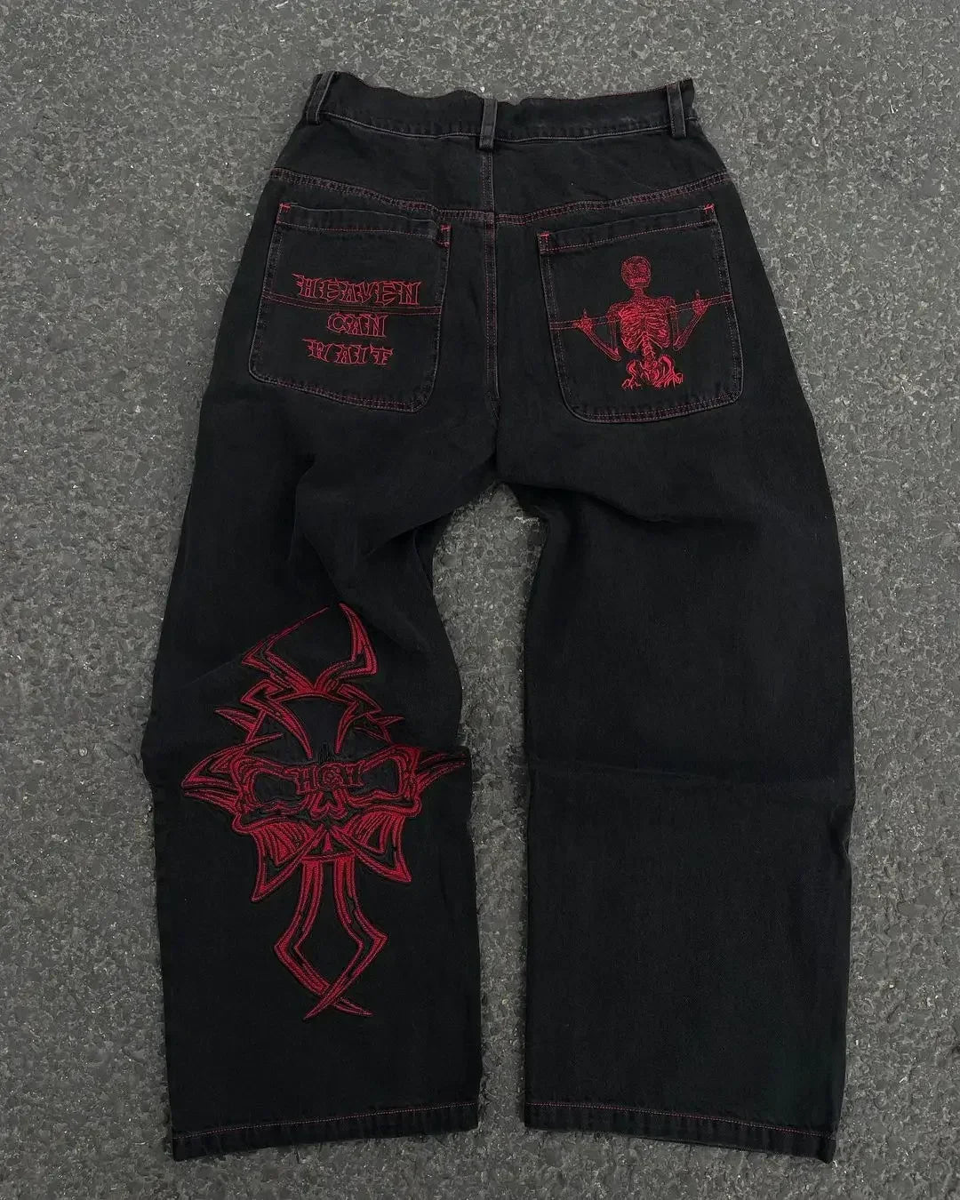 Y2K Baggy Harajuku Hosen Für Frauen
