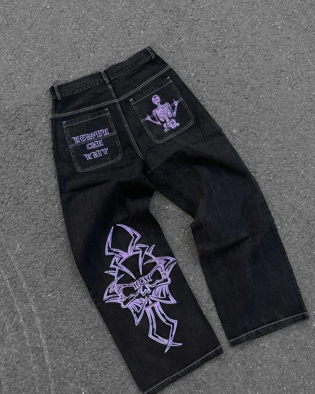 Y2K Baggy Harajuku Hosen Für Frauen