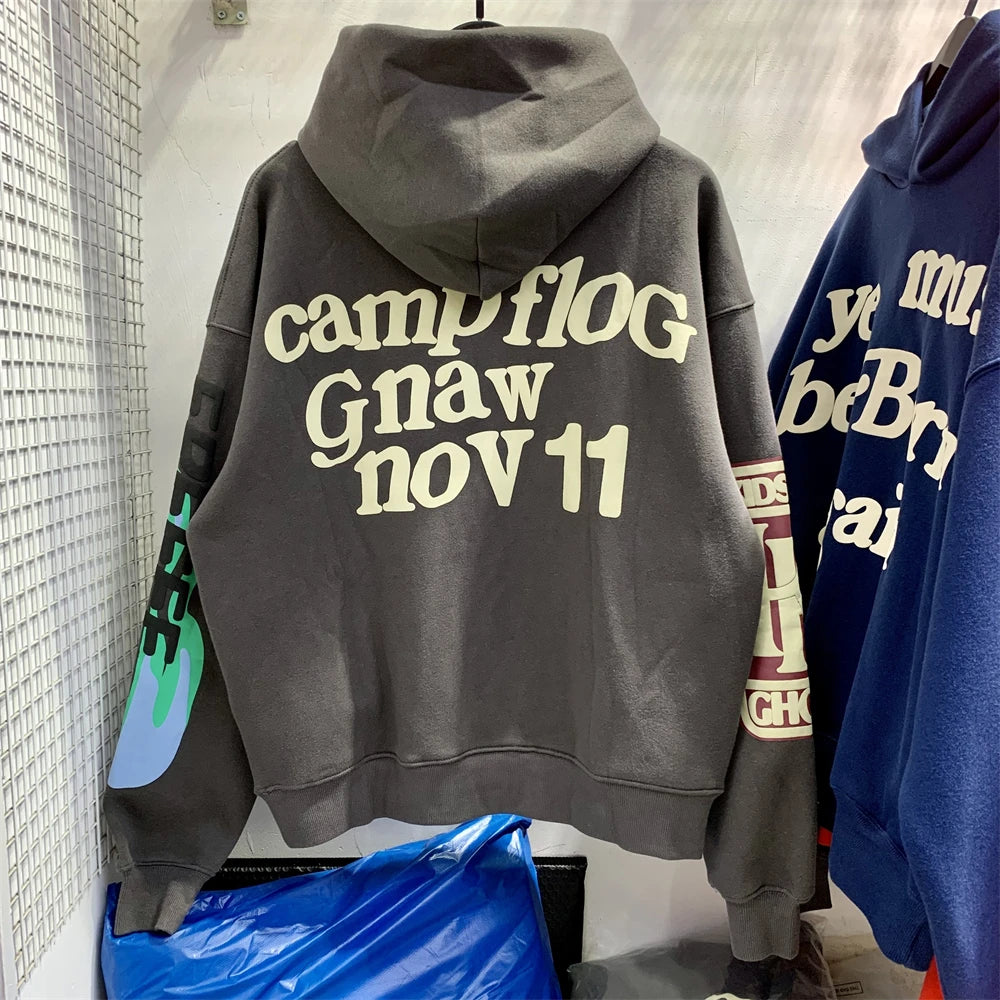 Vintage CPFM Kids See Ghosts FREEEE Hoodie Men Women Puff Print Sweatshirts Oversize Pullovers Hooded