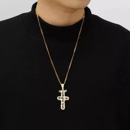 2022 Trend Hip Hop Travis Scott Cactus Cubic Zirconia Silver Color Golden Necklaces Pendants for Men Jewelry Fashion Accessories