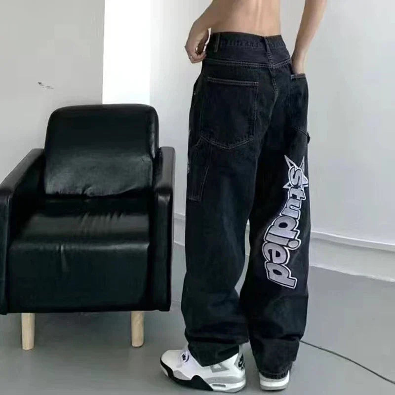 Y2K Baggy Harajuku Hosen Für Frauen