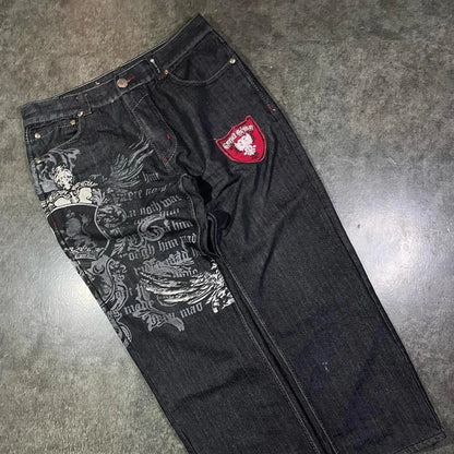 Y2K Baggy Harajuku Hosen Für Frauen