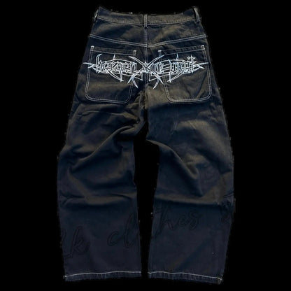 Y2K Baggy Harajuku Hosen Für Frauen