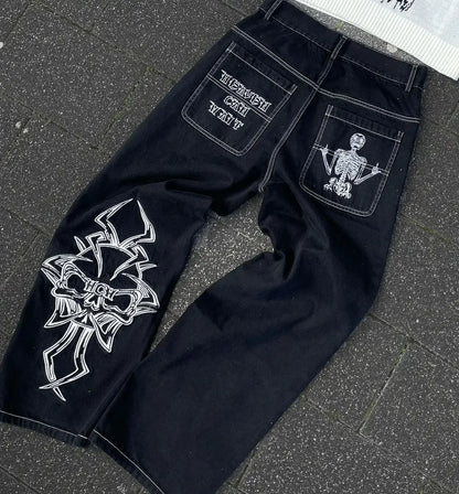 Y2K Baggy Harajuku Hosen Für Frauen