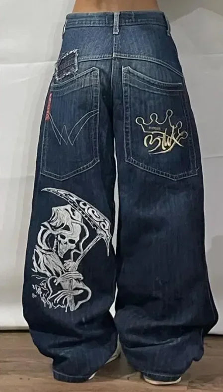Y2K Baggy Harajuku Hosen Für Frauen