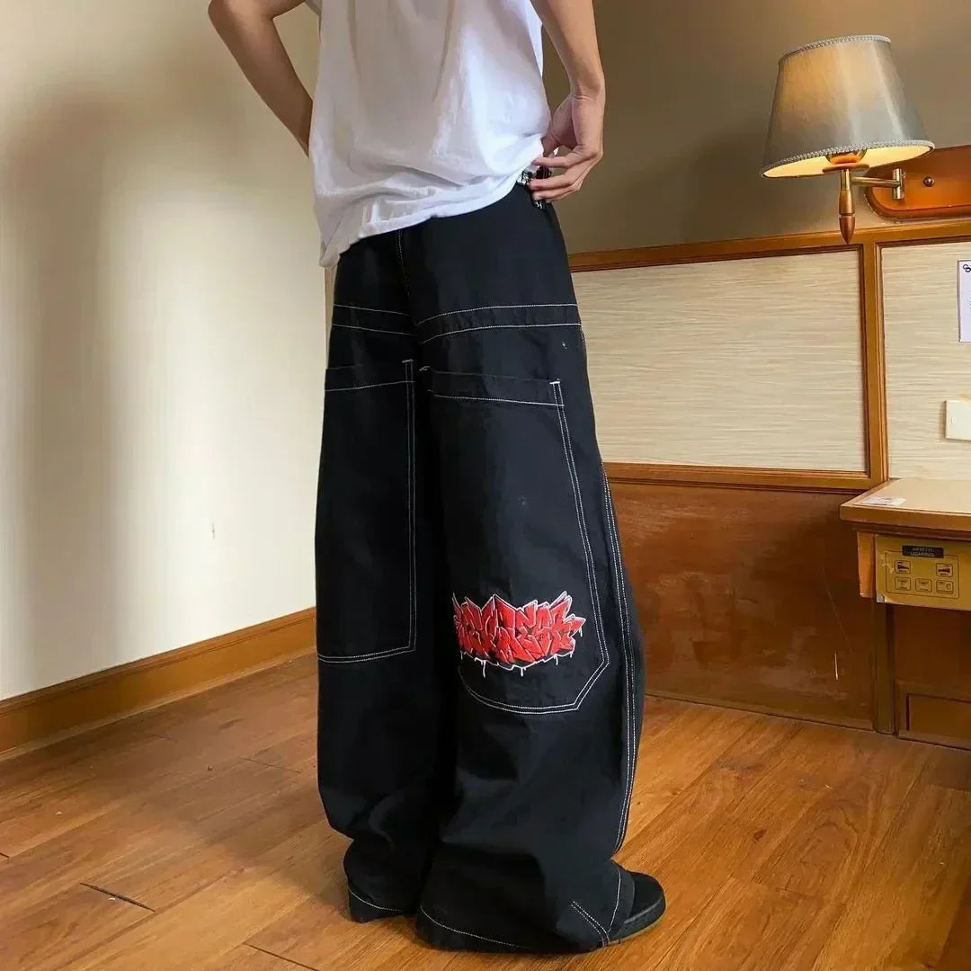 Y2K Baggy Harajuku Hosen Für Frauen