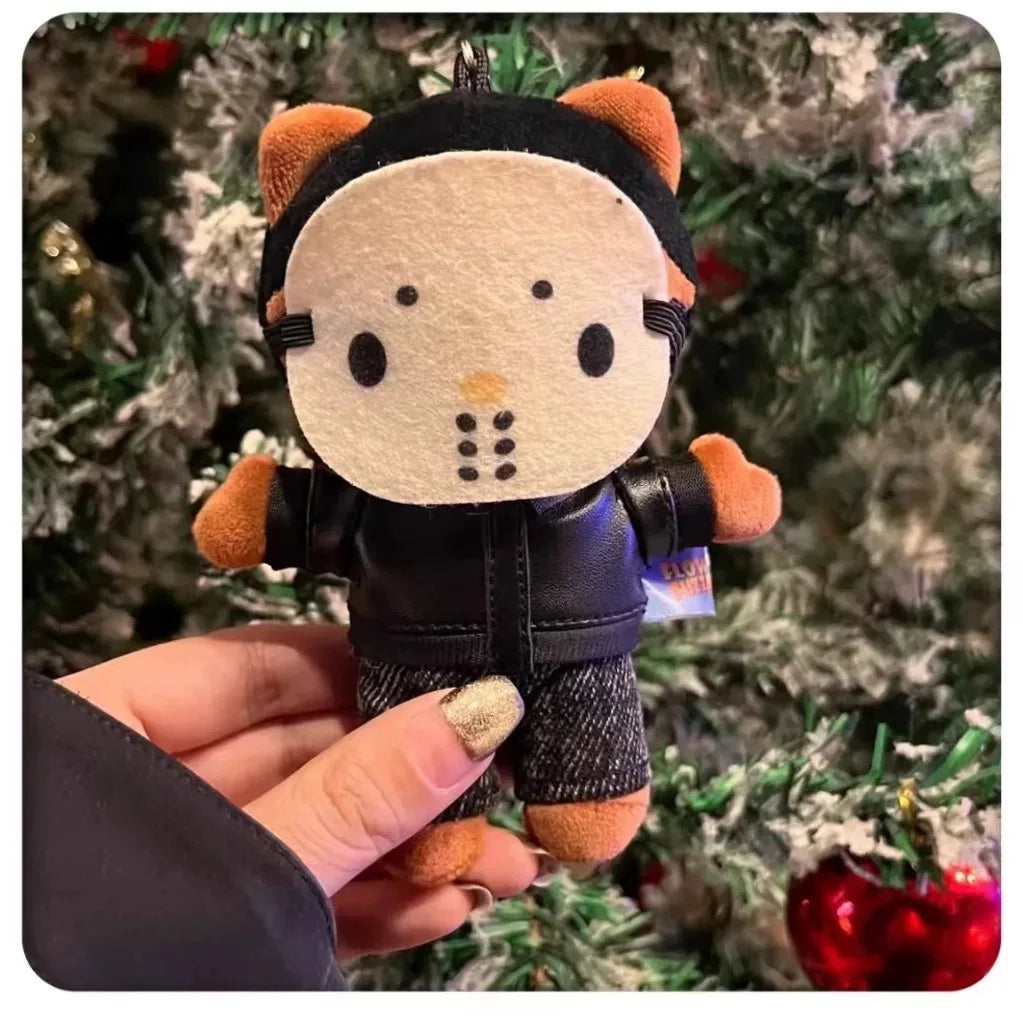 Hello Kitty as Travis Scott Plush Doll Pendant Plushies Keychain Stuffed Toys Cute Kids Boys Girls Birthday Gifts