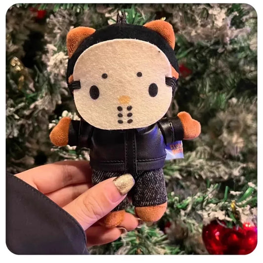 Hello Kitty as Travis Scott Plush Doll Pendant Plushies Keychain Stuffed Toys Cute Kids Boys Girls Birthday Gifts