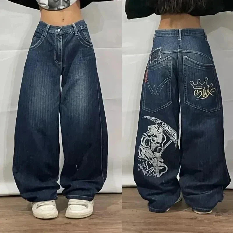 Y2K Baggy Harajuku Hosen Für Frauen