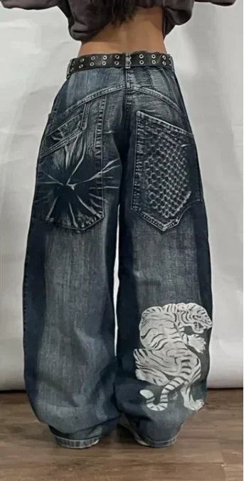 Y2K Baggy Harajuku Hosen Für Frauen