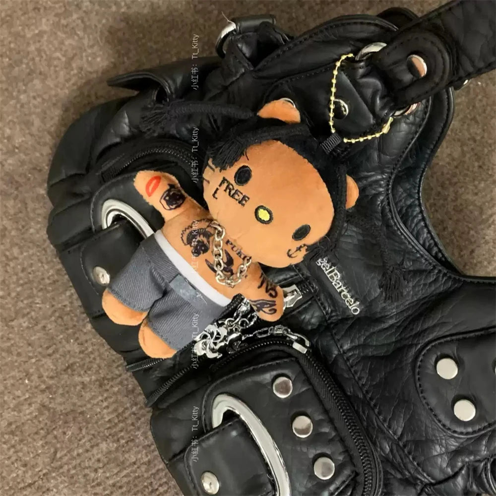Hello Kitty as Travis Scott Plush Doll Pendant Plushies Keychain Stuffed Toys Cute Kids Boys Girls Birthday Gifts